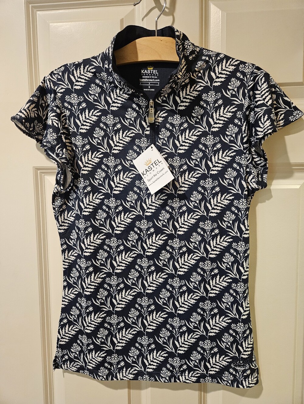 New Kastel Denmark Flutter Cap Sleeve Top Small
